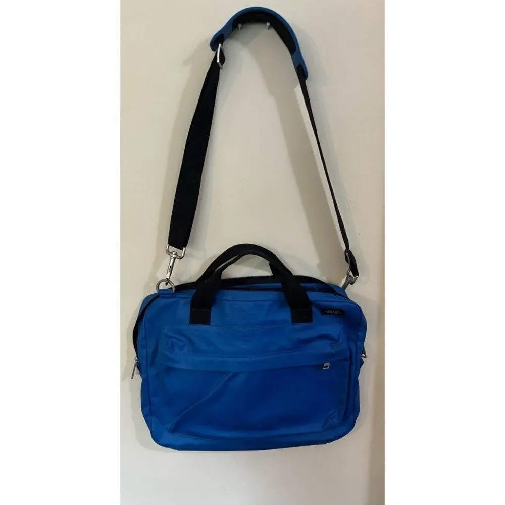 Rare Jack Spade Blue Canvas Briefcase Messenger Bag